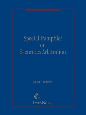 cover image of Securities Arbitration Procedure Manual